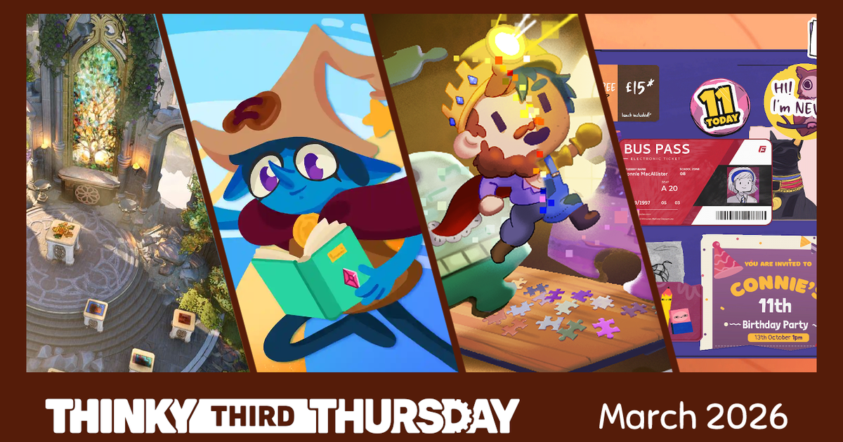 Alan Hazelden's Thinky Third Thursday — March 2026 · Thinky Games
